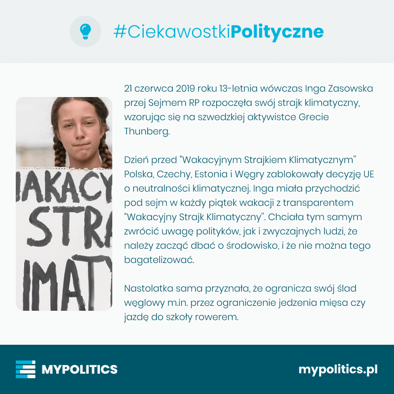 ⭐ To już 2 lata od strajku Ingi Zasowskiej.

👉 Popieracie inicjatywę?

#CiekawostkiPolityczne